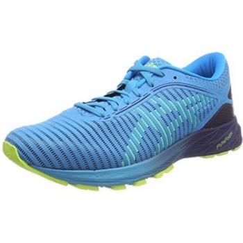 ASICS Dynaflyte 2 Shoes for Men, Island Safety Yellow/Indigo Blue/Blu, Running, Size: 45 EU