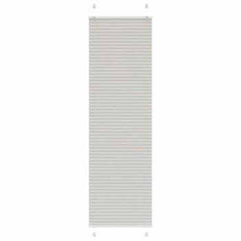 Light Grey Pleated Blind 60x200 cm Polyester Window Shade