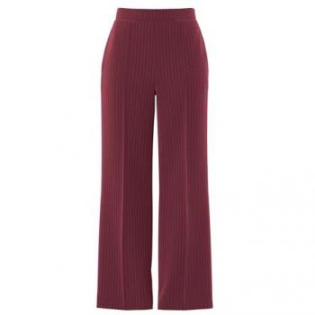 Pantalón Versátil PCBossy: Tonos Rojo Carmesí y Blanco