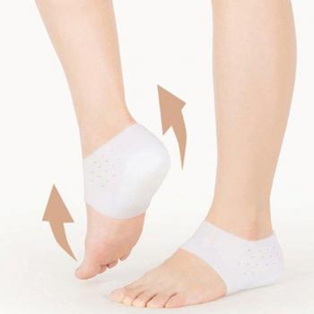 Protector de talón con almohadillas, alivia el dolor de talón y la fascitis plantar, 2 unidades