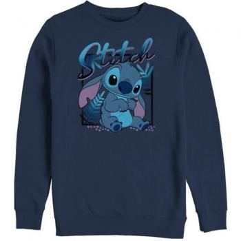 Navy Lilo & Stitch Stitch Square Cozy Sweatshirt for Women