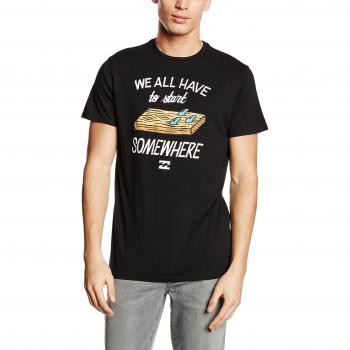 BILLABONG T-shirt Plank SS pour homme, couleur noire, taille M