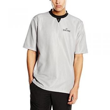 Spalding Herren-Schiedsrichter-Shirt Pro – Grau/Schwarz/Silber – Extra Large