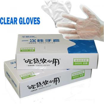 Guantes Finos de Polietileno para Tareas del Hogar