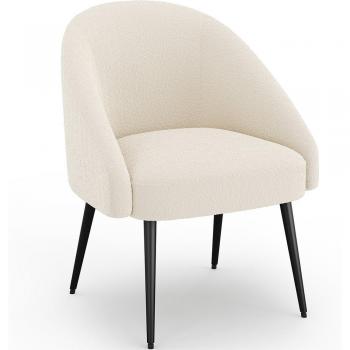 Wasda Privatefloor: Poltrona di Design con Rivestimento Bouclé Grigio