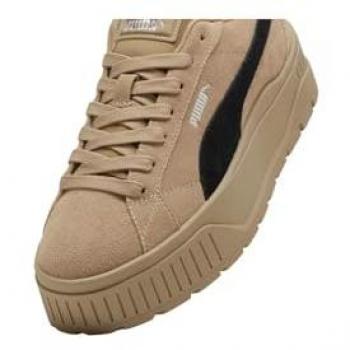 Puma para mujer. 39745702 Zapatillas de piel Karmen II beige (39), Plano, Cordones, Casual, Puma outlet 2024