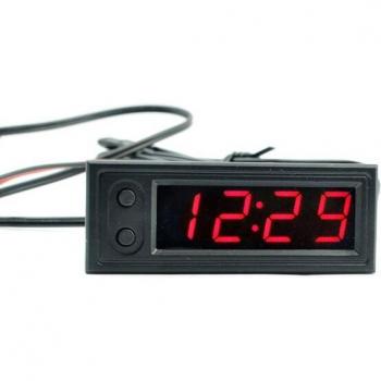 12V High-Precision Multifunction Clock with Car Temperature and Voltage Monitor