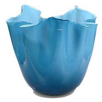 Vaso di Murano Fazzoletto Blu e Azzurro