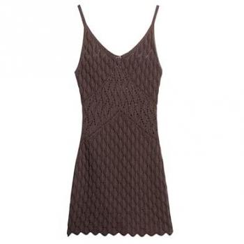 Robe Courte Superdry en Crochet Multicolore