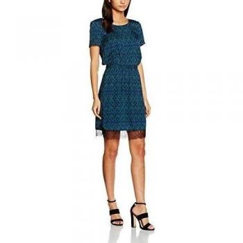 VERO MODA VMNEWMAKER LACE SS ABK DRESS PRINT, vestido Mujer, Talla S