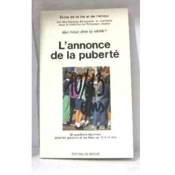 L'Annonce de la puberté