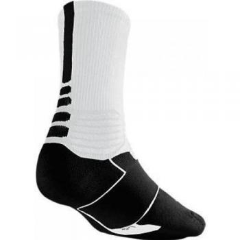 Nike Hyper Elite M Size Basketball Crew Socks – White / Black