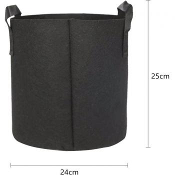 Garten Pflanzer Tasche 3/5/7 Gallonen Schwarz