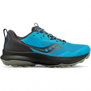 Sneakers de senderismo Saucony Blaze TR en azul y negro, talla 46.5