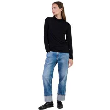 T‑shirt Top Nammy Noir Col Roulé