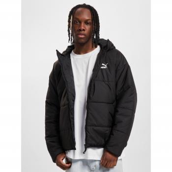 Puma Classics Padded Kapuzenjacke pechschwarz