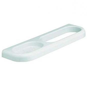 Porta Sapone e Porta Salviette da Parete Bianco in Termoindurente e ABS Modello Linea Metaform