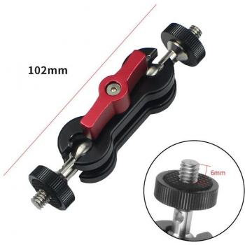 Magischer Arm für Kamera mit Dual Kugelkopf 1/4 Zoll Schraube für DSLR und Blitzlichter