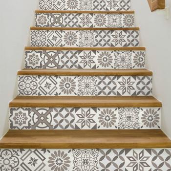 Sticker decorativo para escaleras Cyndia x 2