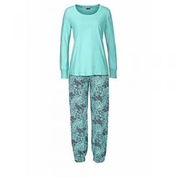 BUFFALO Damen Pyjama mint gemustert Gr. 56/58
