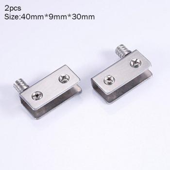 1/2/4pcs Zinc Alloy Heavy Duty Glass Door Hinge Clamp for Showcase