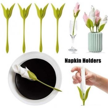 Servilletero de Flores para Decoración de Cocina y Mesa