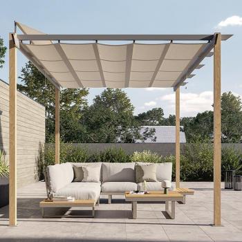 Set Angolare Menorca Beige Outdoor