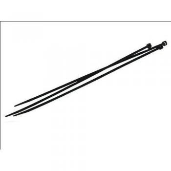 Faithfull Cable Ties Black Pack of 100