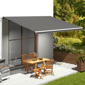 VidaXL Awning Replacement Fabric Anthracite 5x3.5 m