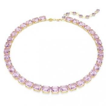 Collana Swarovski Millenia Viola Placcato Oro