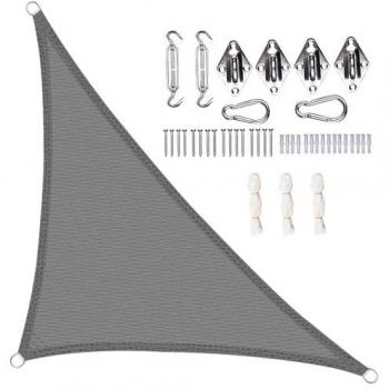 Woltu Durchlässiges Sonnensegel 2,5x2,5x3,5m