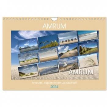 Amrum inspirierende Landschaft (Wandkalender 2024 DIN A4 quer) CALVENDO Monatskalender