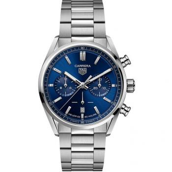 TAG Heuer Carrera Chronograph CBN2011 BA0642 – Schwarz‑Satin‑Gehäuse, silberne Zifferblatteinlage
