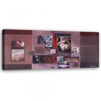 Retro Canvas Foto 90x30 beige