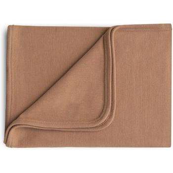 Plaid enfant à rayons côtelés couleur beige – 90 cm sur 90 cm