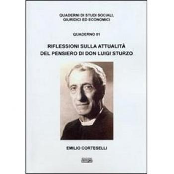 Riflessioni sull'attualità del pensiero di don Luigi Sturzo