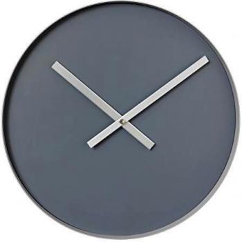 Rim Wanduhr von Blomus, große Ausführung, Grau