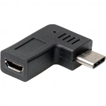 Right Angle Micro USB to Type-C Adapter