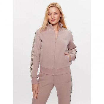 GUESS Giacca di felpa sportiva 'BRITNEY' beige / talpa / nero / bianco