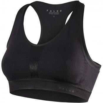 Top Bra Falke Medio Sostegno Donna Nero Crocata