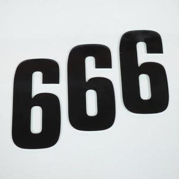 Motocross Sticker 6 Noir Blackbird – 130x70 mm