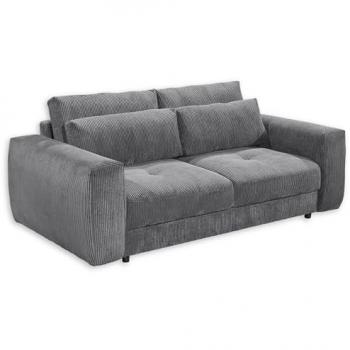 2-Sitzer Barura von ED EXCITING DESIGN, grau (dunkelgrau), B:214cm H:90cm T:112cm