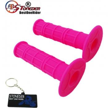 STONEDER Pink Throttle Grips for 50cc-150cc Motorbikes