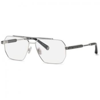 Plein VPP157M Women’s Silver 58mm Glasses – Classic Style