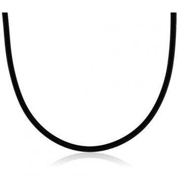 Boccia Damen-Collier Kautschuk Schwarz
