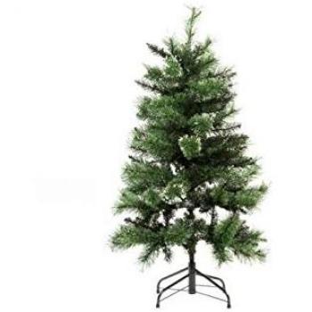 Albero Festivo Finto Verde PVC 92x120 cm con Base