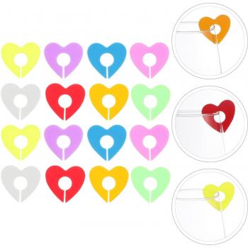 Set 32 Corazones de Etiqueta de Vidrio Reutilizable
