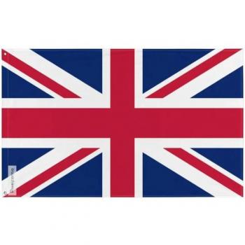 Bandera británica de 120x180 cm – Poliester, doble cara, ojales de hierro