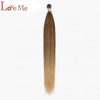 LOVE ME 24-Inch Ombre Golden Blonde Straight Synthetic Hair Extensions