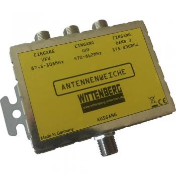 Wittenberg 3-in-1 Antenna Splitter for FM, DAB+, UHF